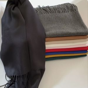 5 Pack New 30% Cashmere Blend Scarves, Variety Of Colors